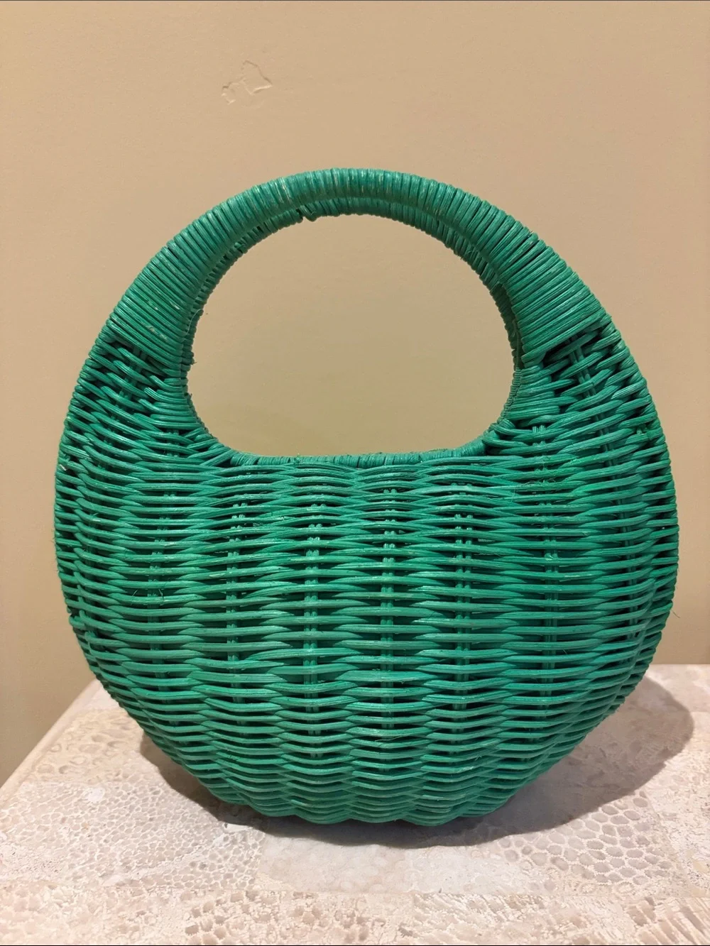 Kate Spade x Target green wicker bag